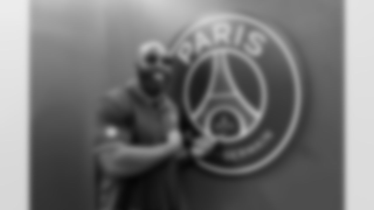 New Orleans Saints linebacker Demario Davis joined local youth flag football teams for a tour of Parc des Princes, home of the Paris St-Germain F.C., on Friday, July 11, 2025.