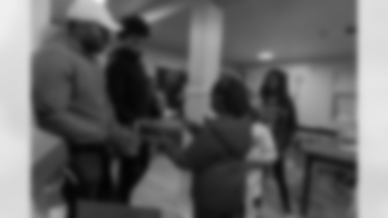 New Orleans Saints wide receiver Chris Olave hosted a Holiday Shoe Giveaway, donating shoes to the 18th Ward Girls Basketball team from the Boys & Girls Clubs of Metro Louisiana on Tuesday, Dec. 16, 2025.