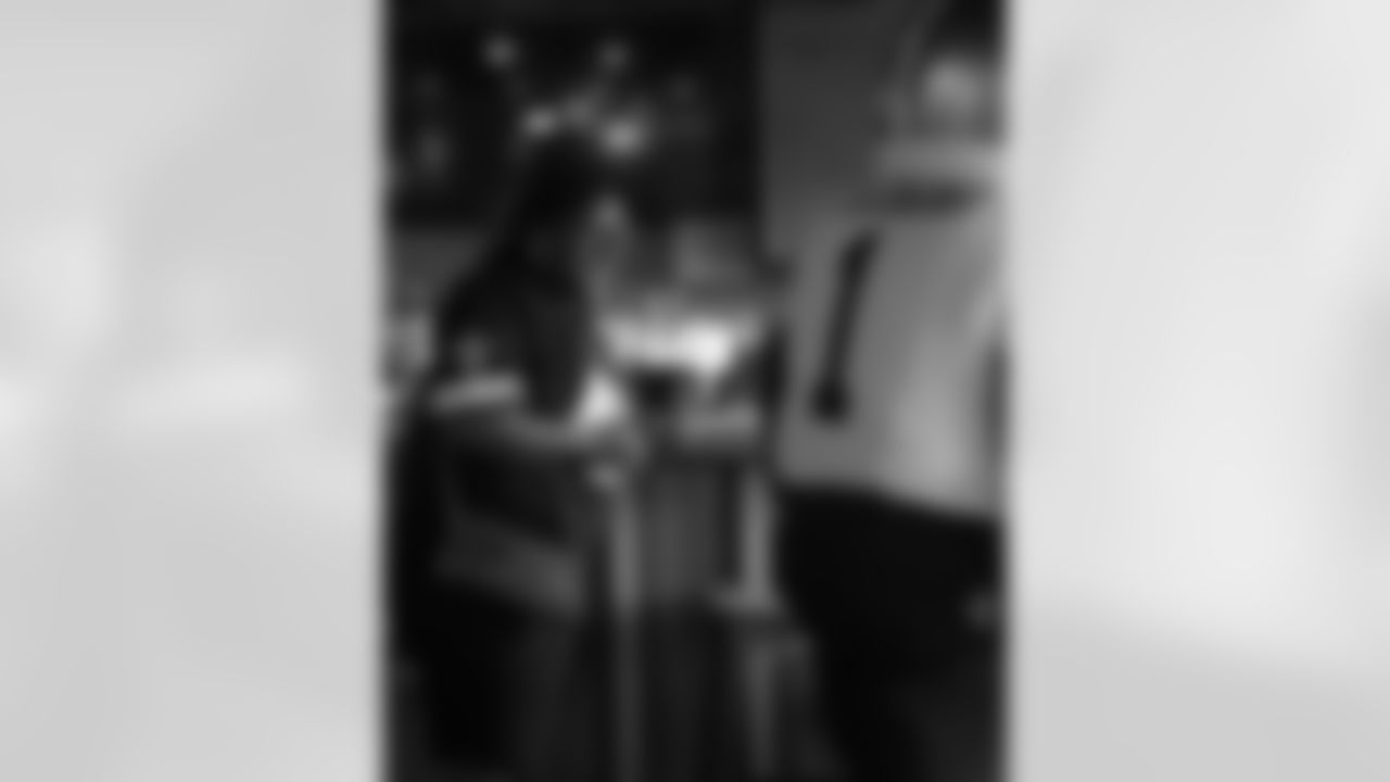 The New Orleans Saints hosted a watch party presented by Bud Light for their game against the Tennessee Titans on Dec. 28, 2025 at Bayou Beer Garden in New Orleans, Louisiana. Members of the Saints Cheer Krewe were in attendance and interacting with fans during the event.