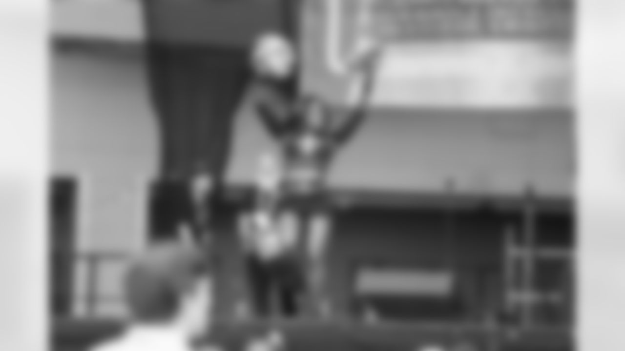 New Orleans Saints fans enjoyed the Week 16 entertainment in Champions Square ahead of the game against the New York Jets during the 2025 NFL season on Dec. 21, 2025.