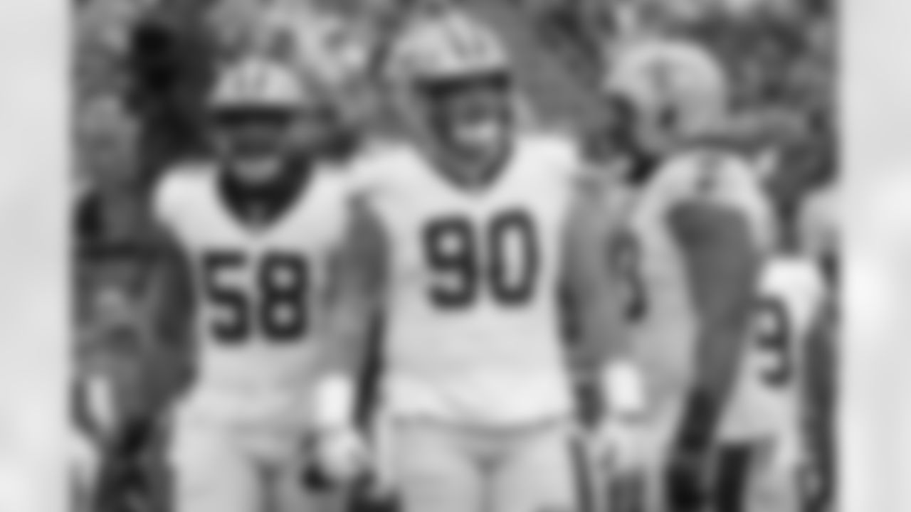 Check out the game action photos from the New Orleans Saints game against the Tampa Bay Buccaneers for Week 14 of the 2025 NFL season on Dec. 7, 2025 at Raymond James Stadium.