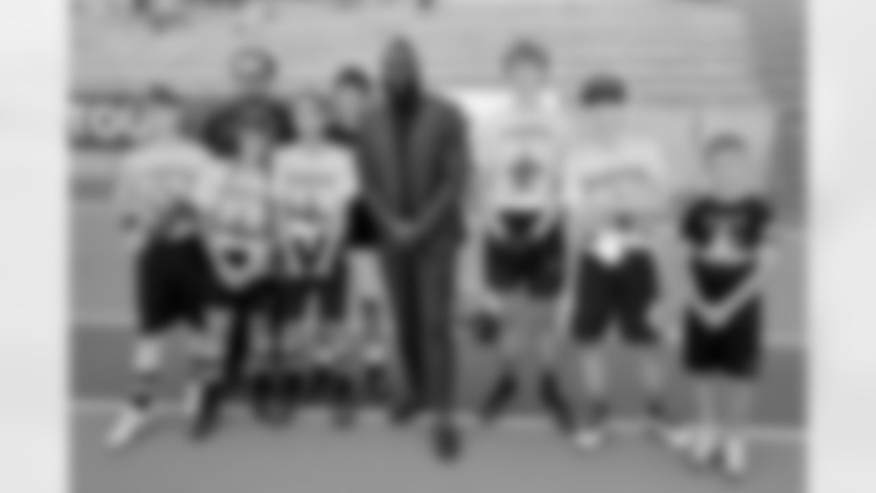 New Orleans Saints owner Gayle Benson and linebacker Demario Davis joined fans at the Paris Musketeers game in Paris, France on Sunday, July 13, 2025.
