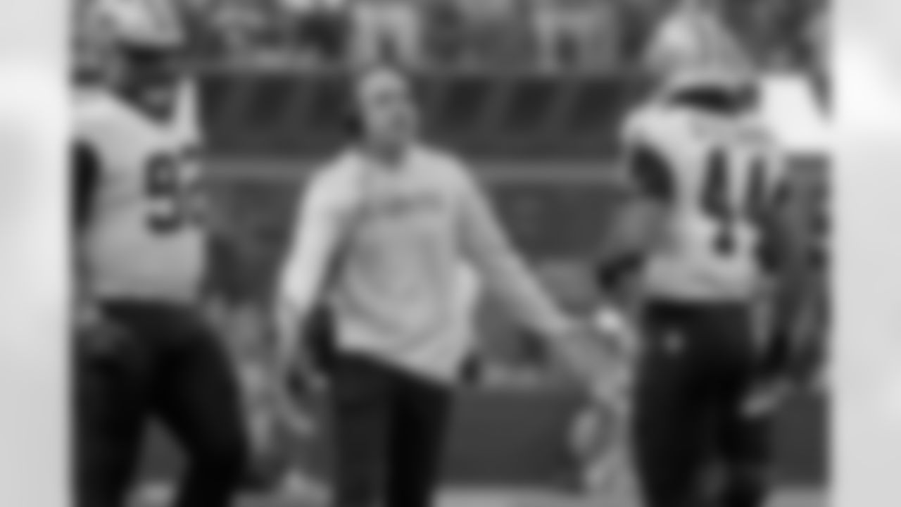 Check out the game action photos from the New Orleans Saints game against the Los Angeles Rams for Week 9 of the 2025 NFL season on Nov. 2, 2025 at SoFi Stadium.