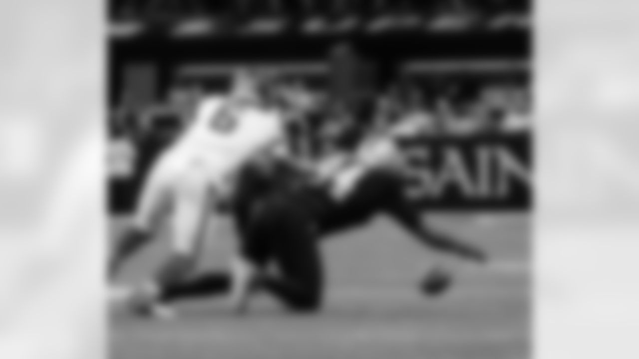 Check out the game action photos from the New Orleans Saints game against the New York Giants for Week 5 of the 2025 NFL season on Oct. 5, 2025 at Caesars Superdome.