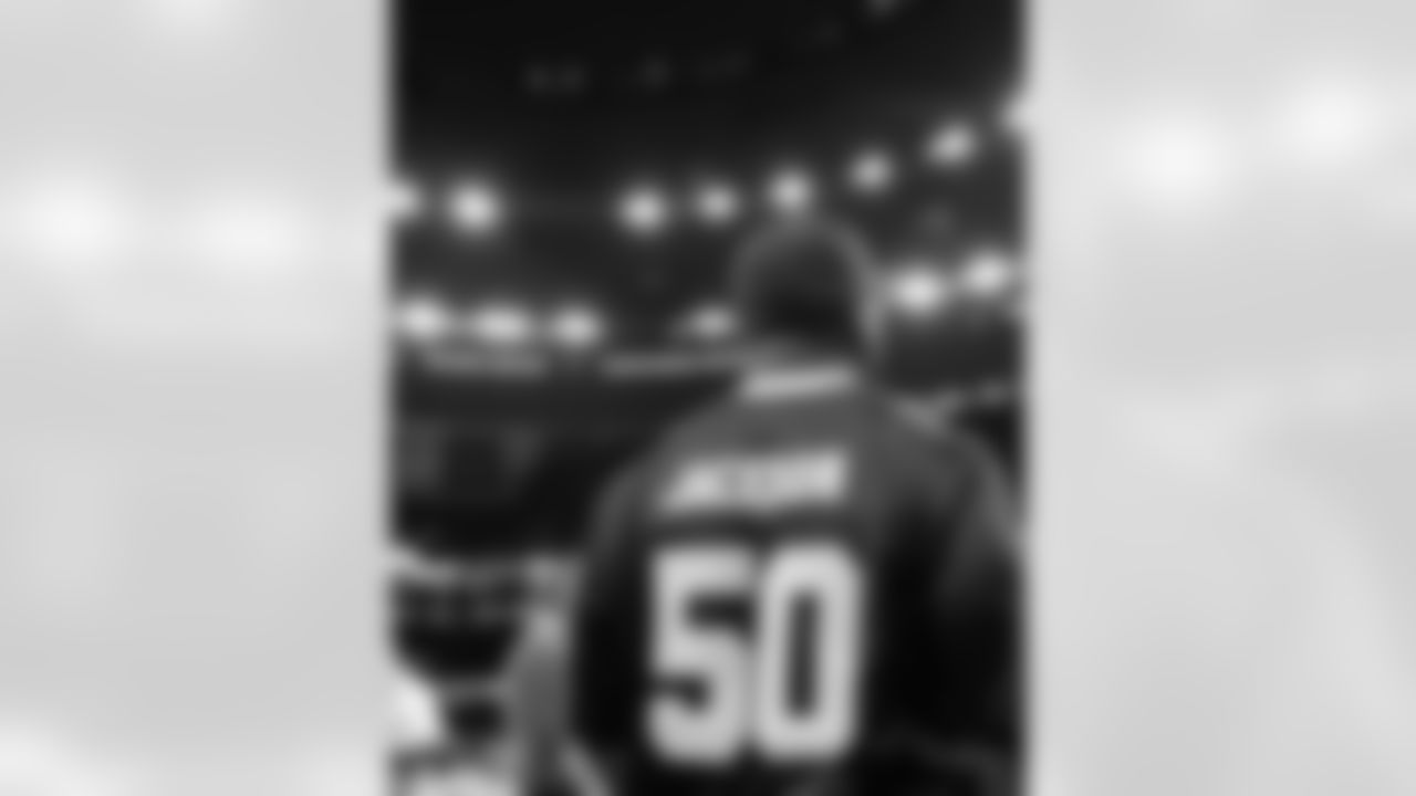 Rapper 50 Cent attended the New Orleans Saints game against the New York Jets for Week 16 of the 2025 NFL season on Dec. 21, 2025 at the Caesars Superdome.