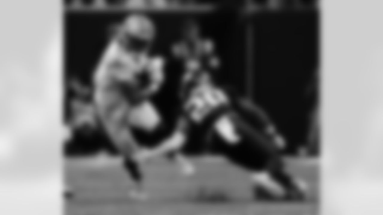 Check out the game action photos from the New Orleans Saints game against the Atlanta Falcons for Week 18 of the 2025 NFL season on Jan. 4, 2026 at Mercedes-Benz Stadium.