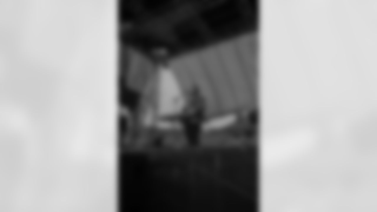 New Orleans Saints fans enjoyed the Week 15 entertainment in Champions Square ahead of the game against the Carolina Panthers during the 2025 NFL season on Dec. 14, 2025.