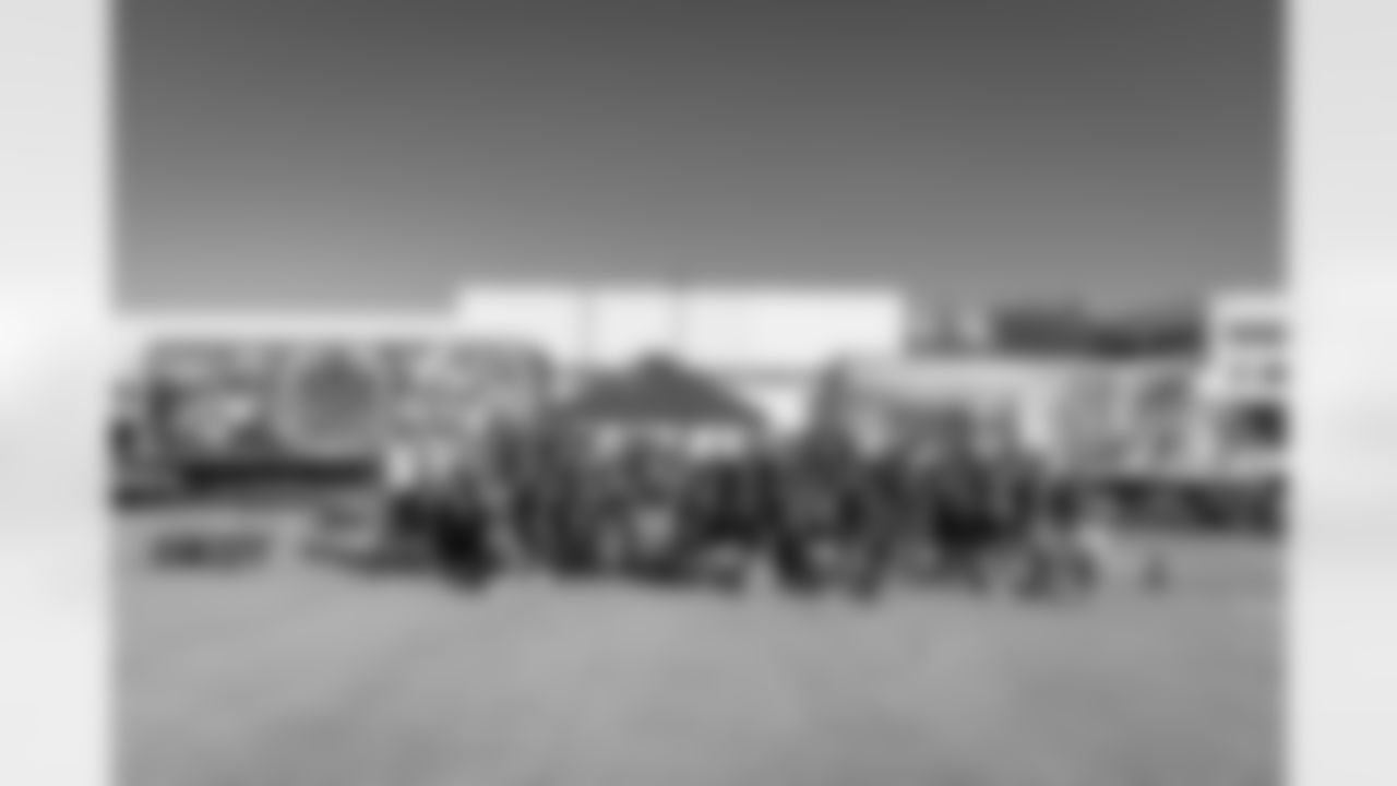 The New Orleans Saints Cheer Krewe and Gumbo joined Sysco New Orleans to distribute meals at their annual Thanksgiving food drive on Sunday, Nov. 16, 2025.