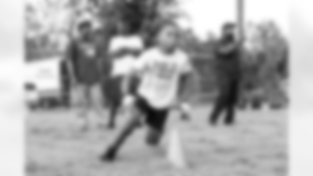 The New Orleans Saints hosted a youth football camp at Bayou Manchac Park in Baton Rouge on Tuesday, June 11, 2024. Campers learned both offensive and defensive drills that they can use to help develop their skills.