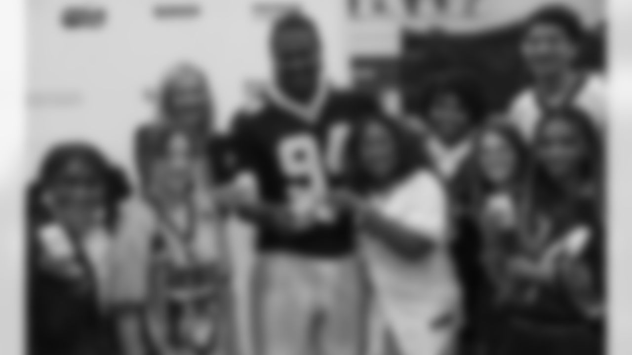 New Orleans Saints defensive end Cameron Jordan partnered with GENYOUth to help tackle youth food insecurity in Louisiana at Ben Franklin High School on Tuesday, Oct. 29, 2024.