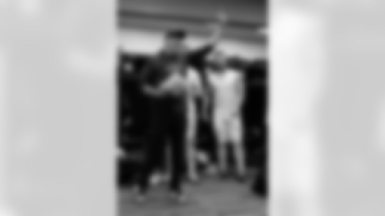 Head inside the New Orleans Saints locker room postgame after the Saints' win against the Carolina Panthers in Week 10 of the 2025 NFL Season presented by Bud Light.