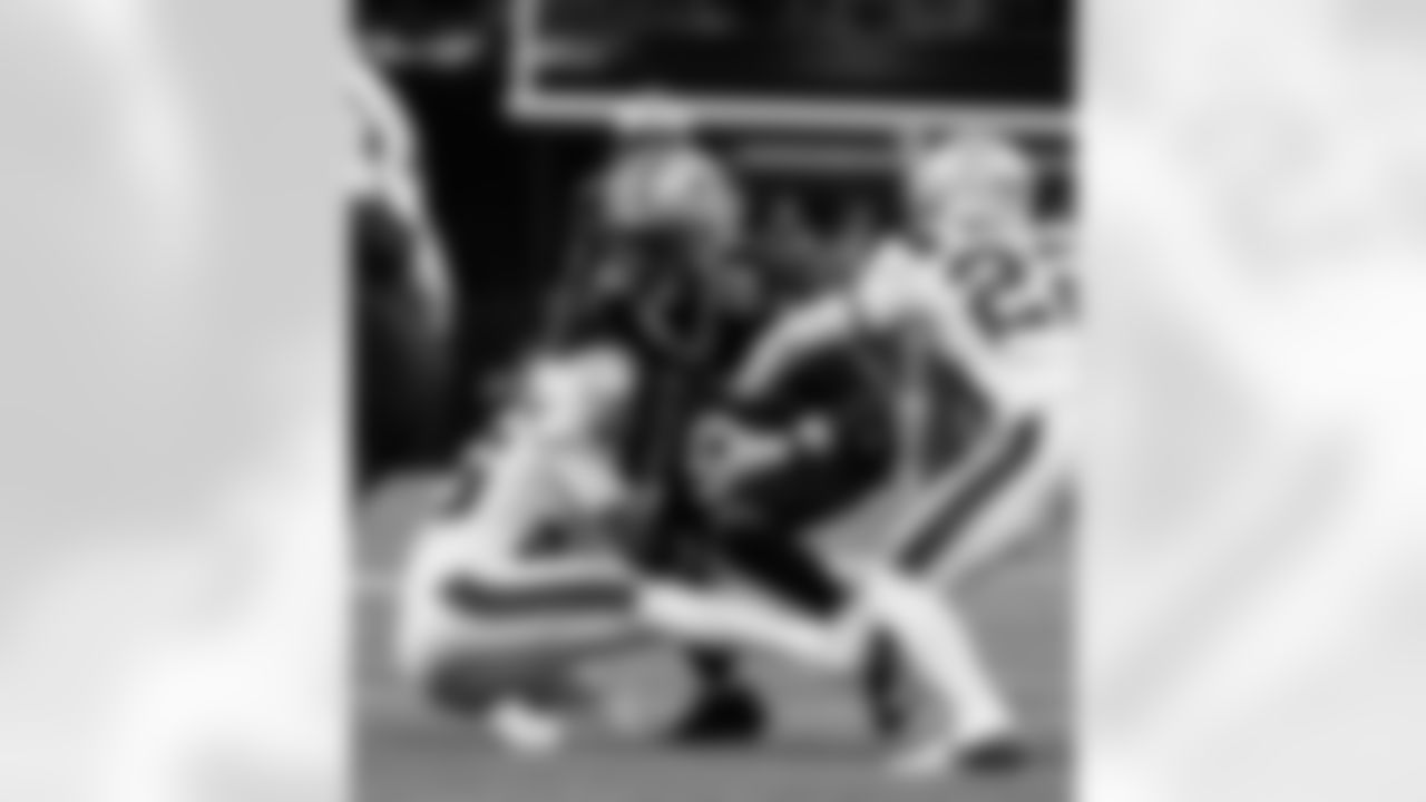 Check out the game action photos from the New Orleans Saints game against the New England Patriots for Week 6 of the 2025 NFL season on October 12, 2025 at Caesars Superdome.