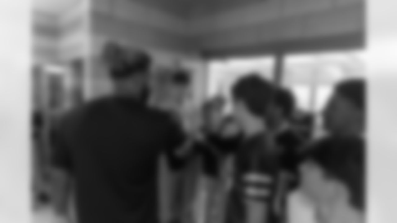 New Orleans Saints defensive end Cameron Jordan visited students and staff at Holy Cross School on Tuesday, Oct. 28, 2025.