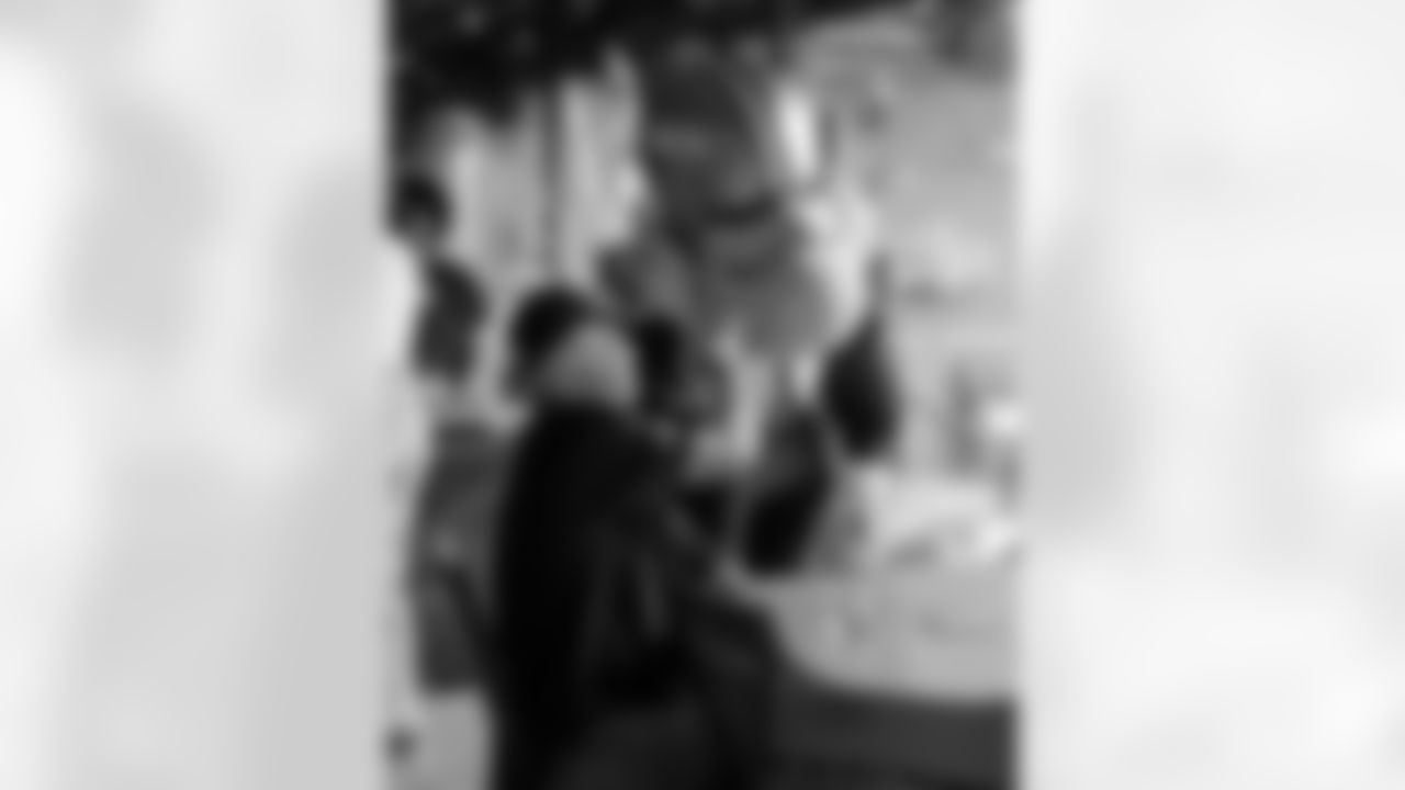 The New Orleans Saints hosted a watch party presented by Bud Light for their game against the Tennessee Titans on Dec. 28, 2025 at Bayou Beer Garden in New Orleans, Louisiana. Members of the Saints Cheer Krewe were in attendance and interacting with fans during the event.