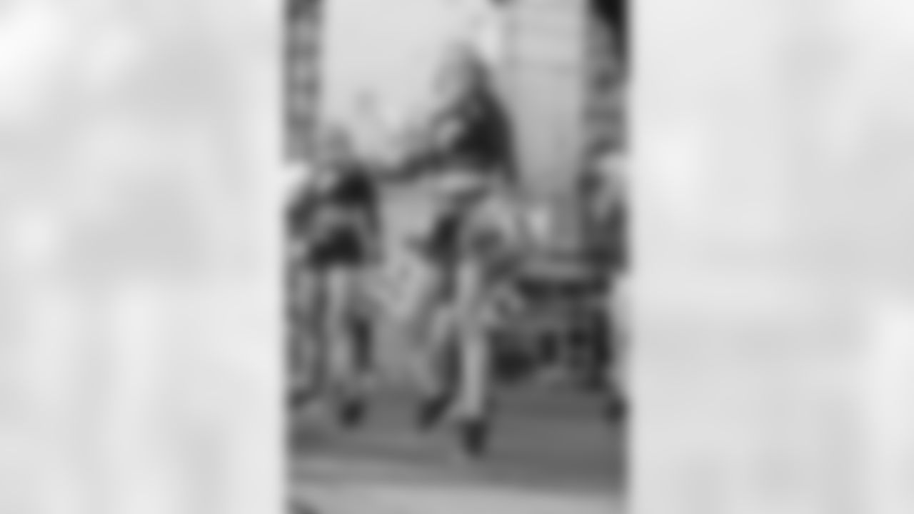 New Orleans Saints fans enjoyed the Week 16 entertainment in Champions Square ahead of the game against the New York Jets during the 2025 NFL season on Dec. 21, 2025.