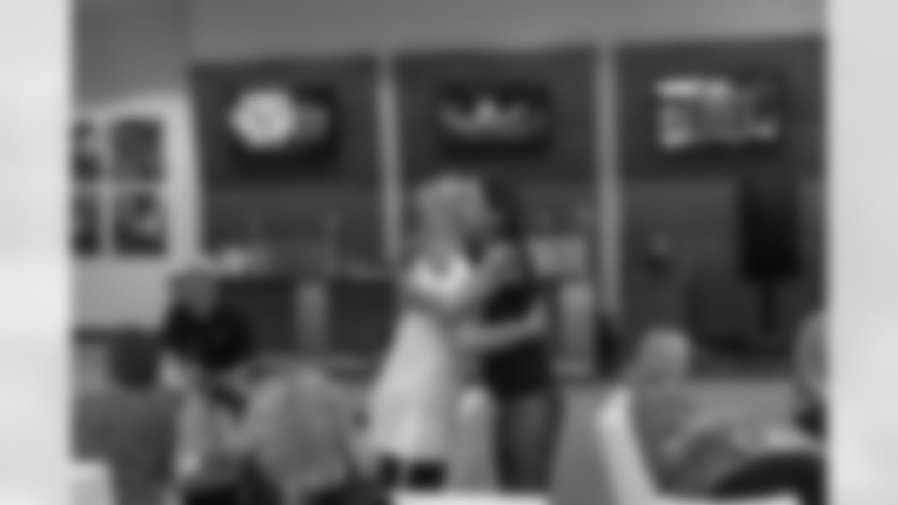 Members of the Touchdown Club of New Orleans watched Saints Training Camp Practice in the Caesars Superdome and meet with team members following practice on Aug. 20, 2025. They then toured the locker room and field, before enjoying a meal and raffling off prizes.