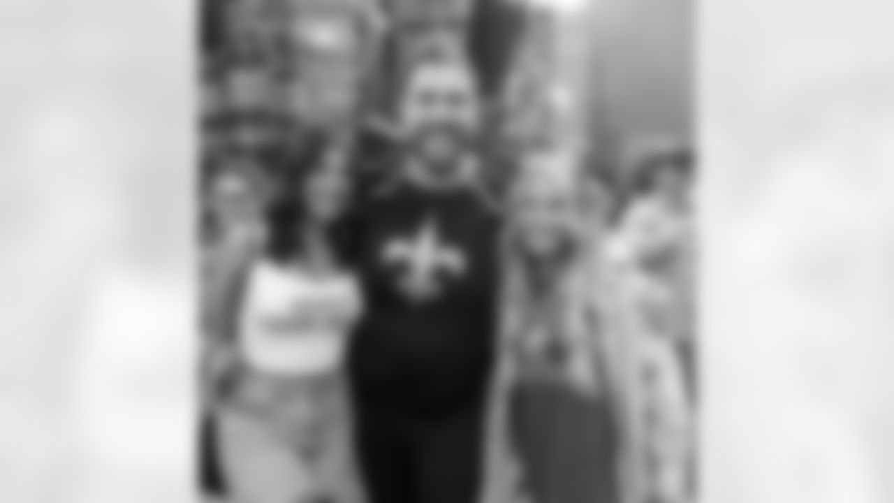 New Orleans Saints fans enjoyed the Week 16 entertainment in Champions Square ahead of the game against the New York Jets during the 2025 NFL season on Dec. 21, 2025.