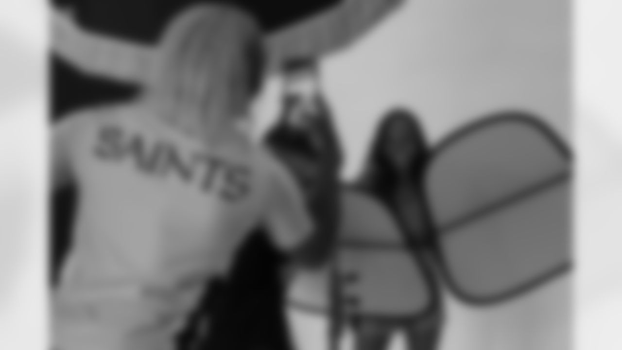 Go behind the scenes with the 2025 New Orleans Saints Cheer Krewe and Paris Parker as the team paired up for a photoshoot ahead of the 2025 NFL season.