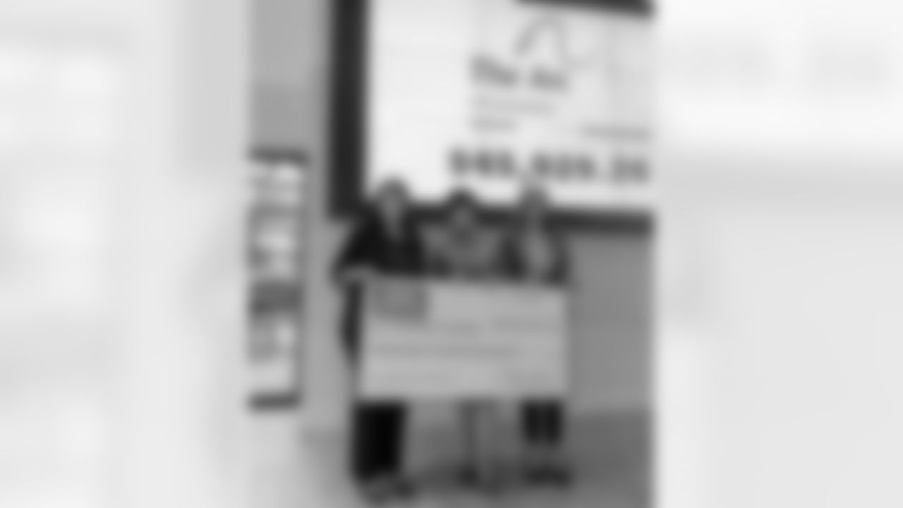 New Orleans Saints owner Gayle Benson presented several Louisiana charitable organizations with their portion of the team's 50/50 raffle sales during the 2025 NFL season at the Ochsner Sports Performance Center on Friday, Jan. 23, 2026.