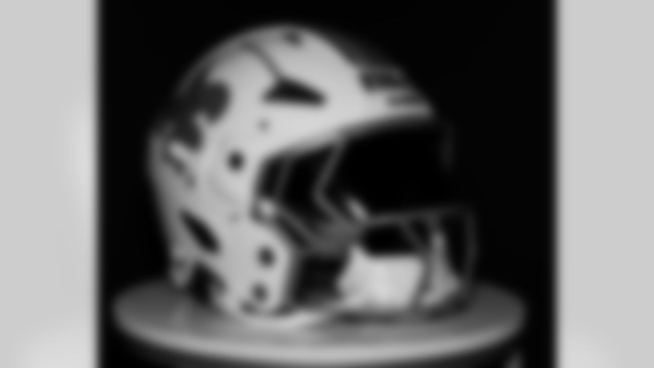 The New Orleans Saints unveiled a new white helmet that the team will wear for select games during the 2025 NFL season.