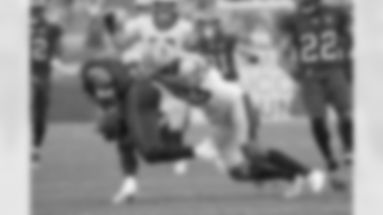 Check out the game action photos from the New Orleans Saints game against the Tampa Bay Buccaneers for Week 14 of the 2025 NFL season on Dec. 7, 2025 at Raymond James Stadium.