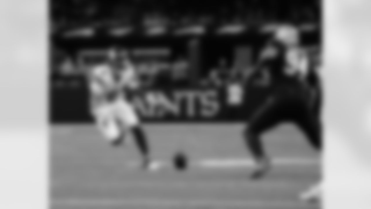 Check out the game action photos from the New Orleans Saints game against the New York Giants for Week 5 of the 2025 NFL season on Oct. 5, 2025 at Caesars Superdome.