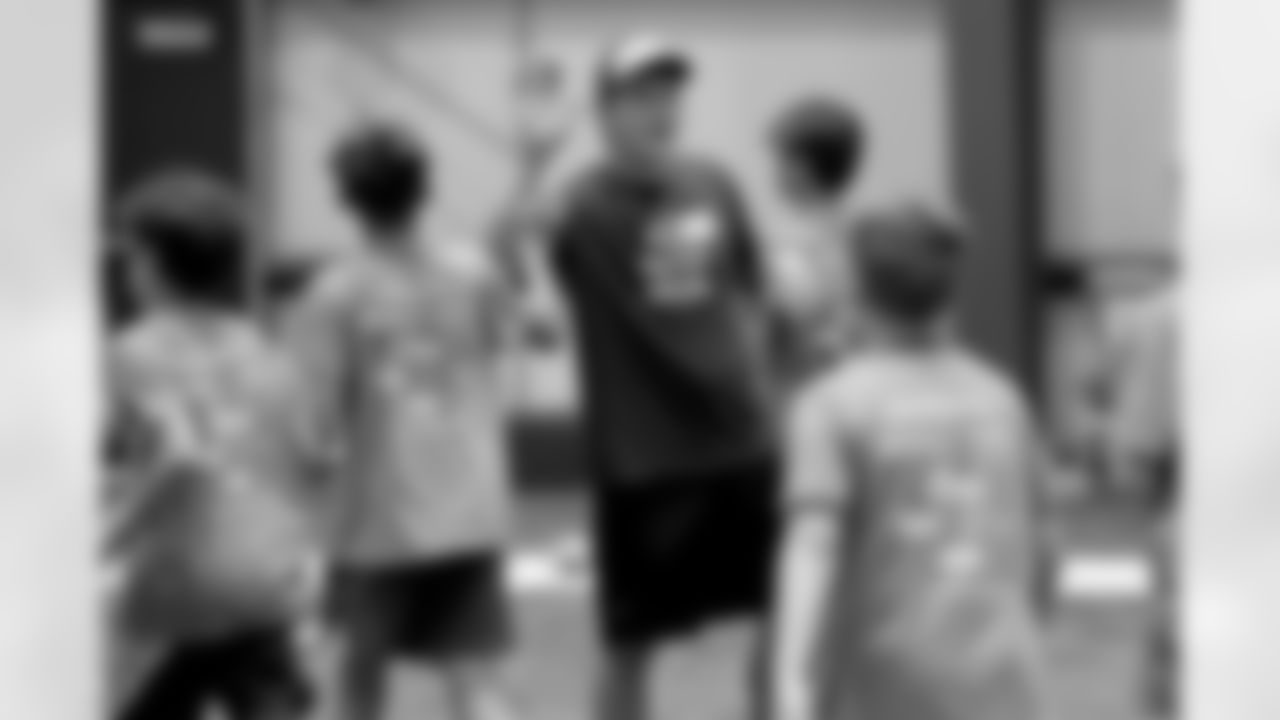 New Orleans Saints legend Steve Gleason hosted dozens of young players for his annual Gleason Life Skills Football Clinic inside the Ochsner Sports Performance Center on Saturday, June 22, 2024. The two-day clinic aims to teach football skills as well impart lessons on specific life skills.
