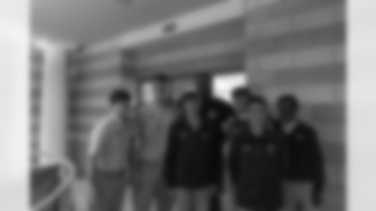 New Orleans Saints defensive end Cameron Jordan visited students and staff at Holy Cross School on Tuesday, Oct. 28, 2025.