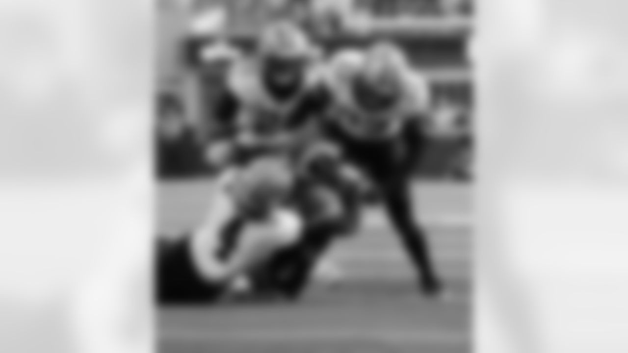 Check out the 20 best photos of the New Orleans defense in their game against the Los Angeles Rams for Week 9 of the 2025 NFL season on Nov. 2, 2025 at the SoFi Stadium.