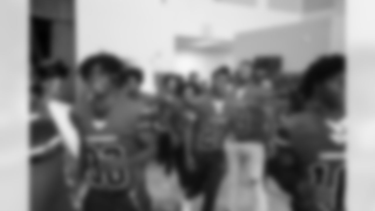 The New Orleans Saints and Venture Global hosted a football celebration at Abramson Sci Academy on Thursday, October 16, 2025 to get the team excited for their big game.