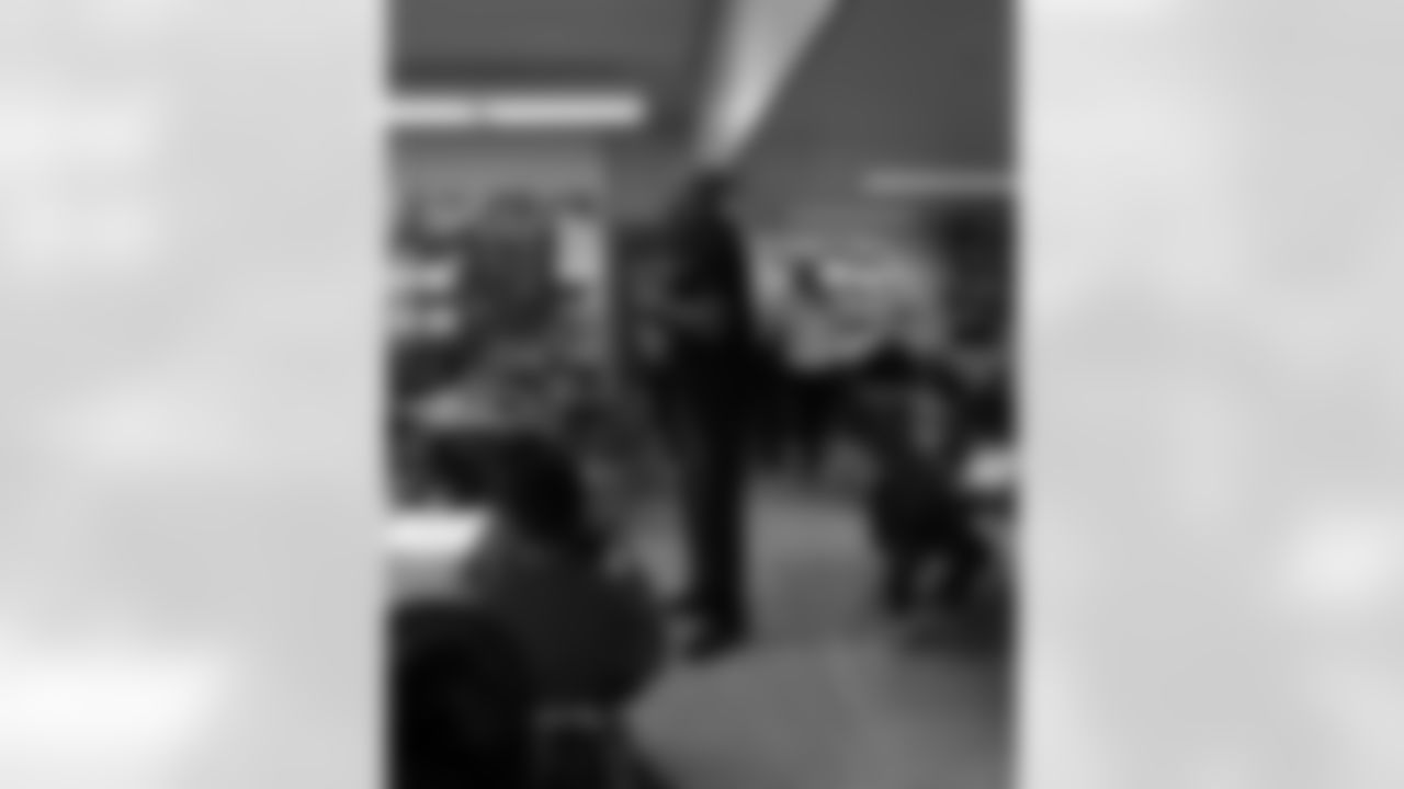 New Orleans Saints defensive end Cam Jordan visited students and staff at Bissonet Plaza Elementary School on Tuesday, Nov. 18, 2025.