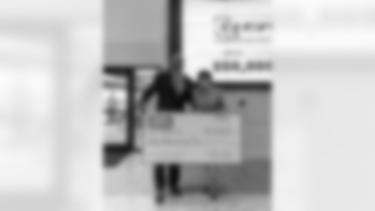 New Orleans Saints owner Gayle Benson presented several Louisiana charitable organizations with their portion of the team's 50/50 raffle sales during the 2025 NFL season at the Ochsner Sports Performance Center on Friday, Jan. 23, 2026.