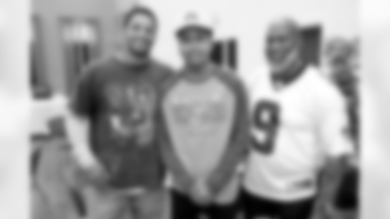 New Orleans Saints safety Johnathan Abram and his Johnathan's Journey For Better Foundation surprised a dozen families with turkeys and Thanksgiving sides at Columbia Parc's community clubhouse in New Orleans on Tuesday, Nov. 21, 2023.