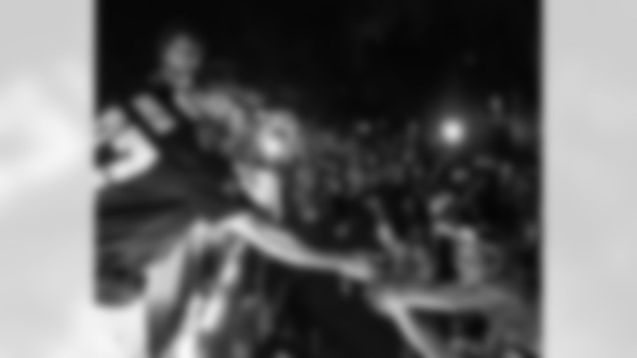 New Orleans Saints quarterback Tyler Shough served as grand marshal for the Krewe of Pygmalion with center Erik McCoy, guard Nick Saldiveri, tight end Foster Moreau, tight end Moliki Matavao, and center Will Clapp riding down the Uptown route during the 2026 Mardi Gras season on Saturday, February 7, 2026.