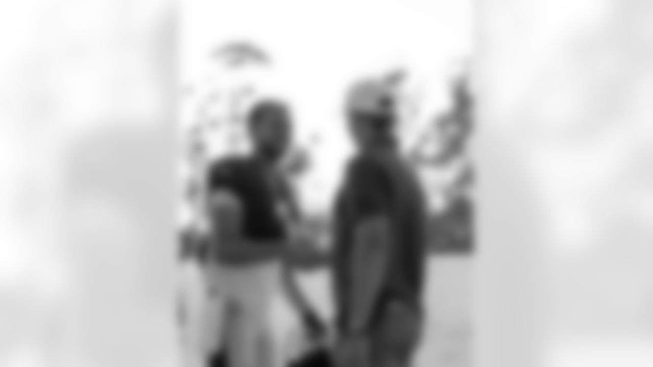 New Orleans Saints legend Drew Brees and head coach of USC Men's Basketball team Eric Musselman stopped by the Saints 2025 Training Camp presented by Rouses Markets at the University of California, Irvine on Tuesday, Aug. 12.