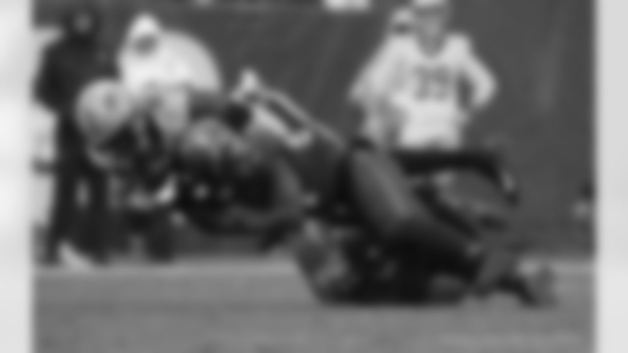 Check out the game action photos from the New Orleans Saints game against the Tampa Bay Buccaneers for Week 14 of the 2025 NFL season on Dec. 7, 2025 at Raymond James Stadium.