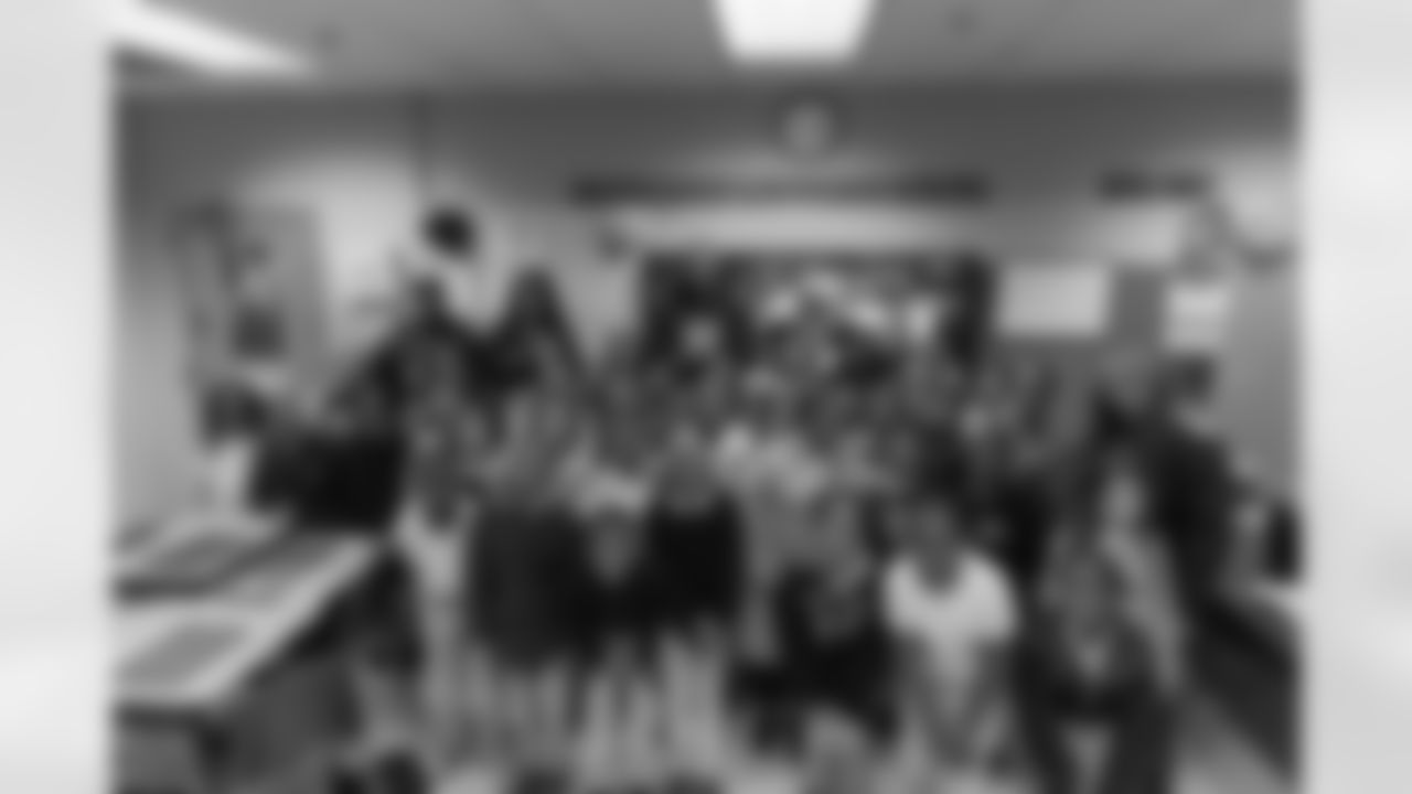 New Orleans Saints defensive end Cam Jordan visited students and staff at Martin Luther King Jr. Elementary School on Tuesday, Dec. 9, 2025.