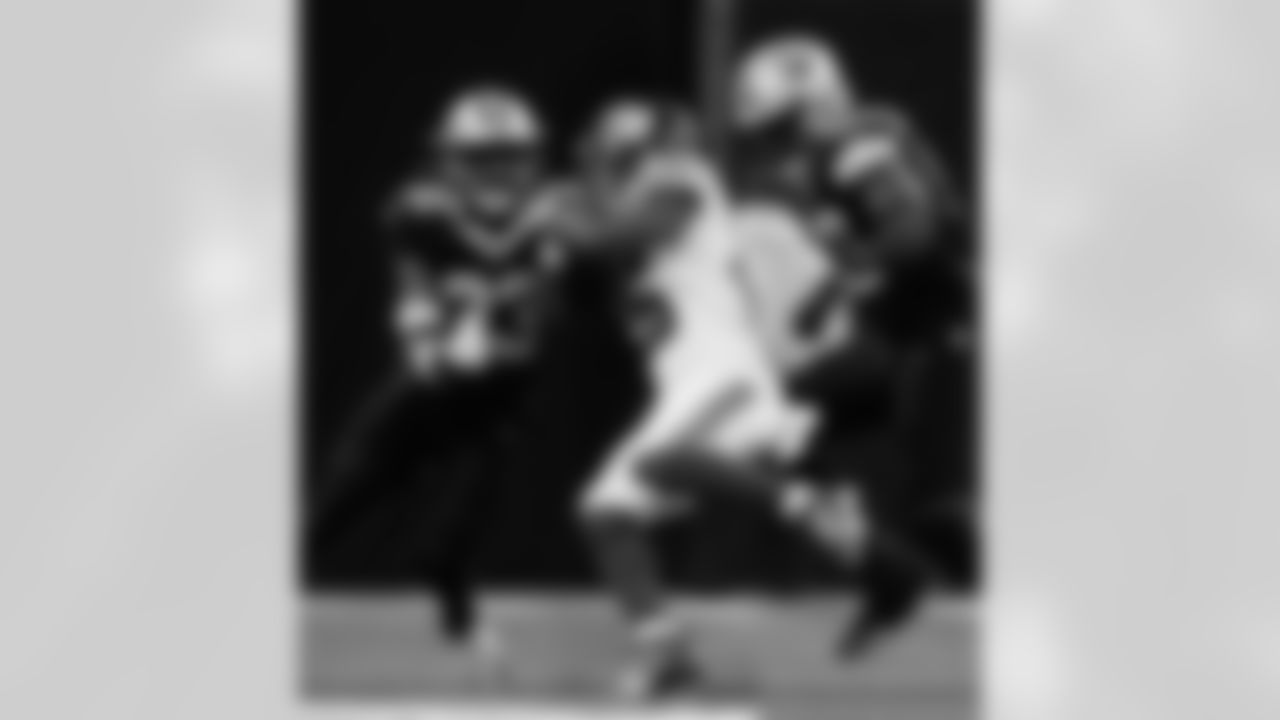 Check out the game action photos from the New Orleans Saints game against the New York Giants for Week 5 of the 2025 NFL season on Oct. 5, 2025 at Caesars Superdome.