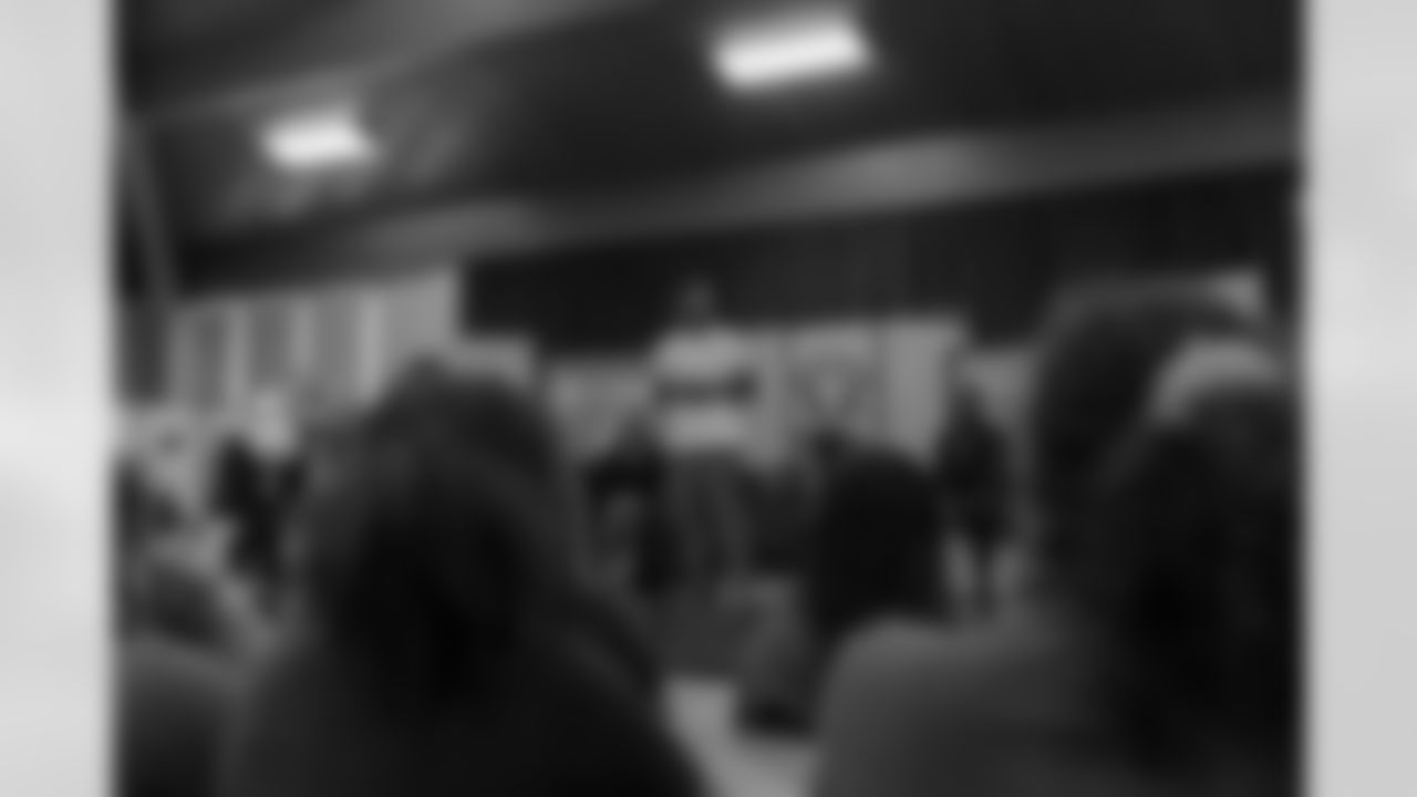 New Orleans Saints defensive end Cam Jordan joined students at Clancy Elementary School to unveil the school's new computer lab with new tech equipment and office supplies courtesy of Cox on Tuesday, Nov. 4, 2025.