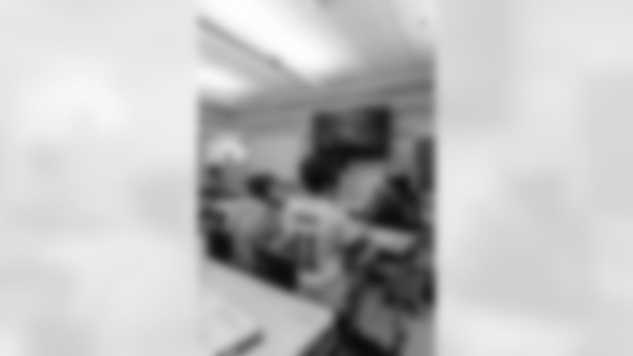 New Orleans Saints defensive end Cameron Jordan visited students and staff at Holy Cross School on Tuesday, Oct. 28, 2025.