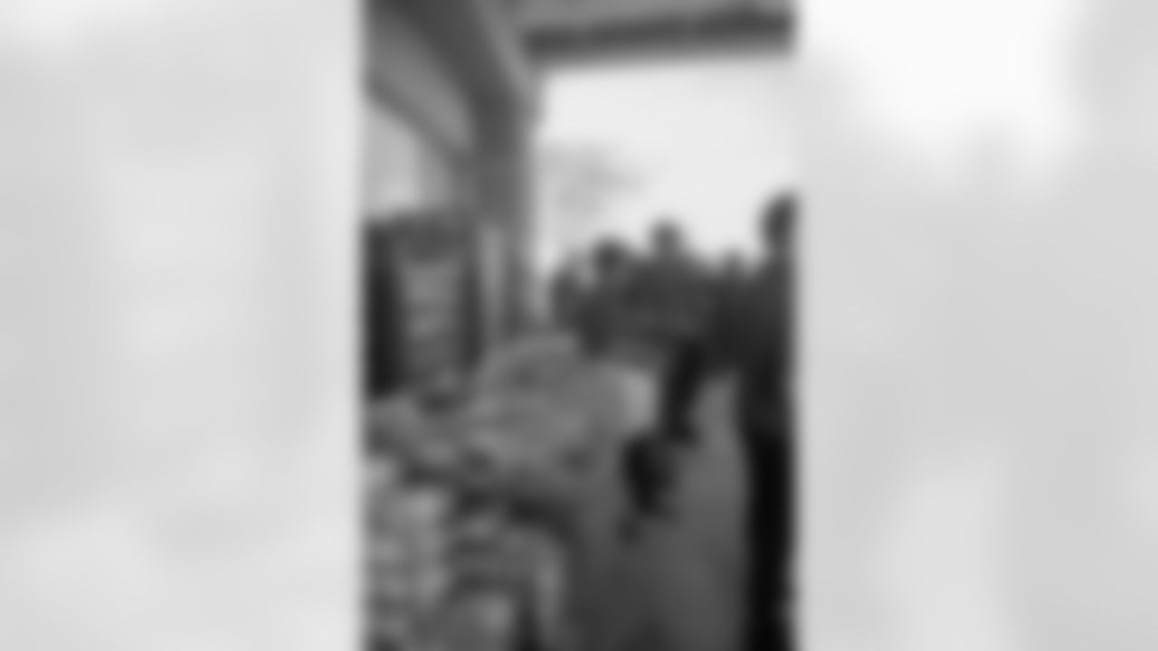 New Orleans Saints defensive end Cam Jordan welcomed local residents to the Cam Jordan Foundation's Turkey giveaway where he distributed holiday meals on Nov. 25, 2025.