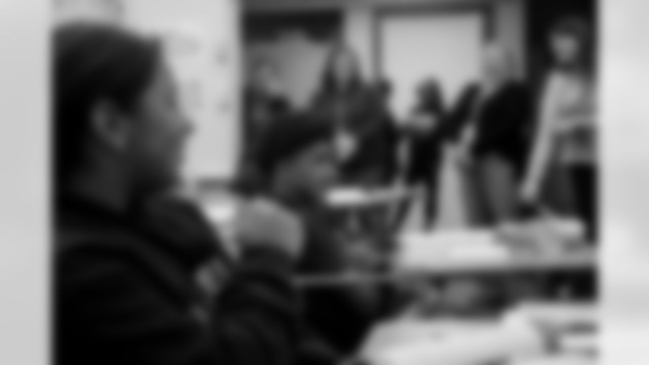 New Orleans Saints defensive end Cam Jordan visited students and staff at J.C. Ellis Elementary School on Tuesday, Dec. 2, 2025.