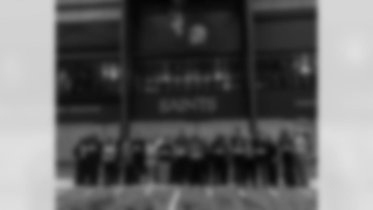 The New Orleans Saints hosted the annual Enterprise Scholar Athlete Banquet at the Ochsner Sports Performance Center on Tuesday, February 24, 2025. New Orleans Saints center Will Clapp served as guest speakers at the event.