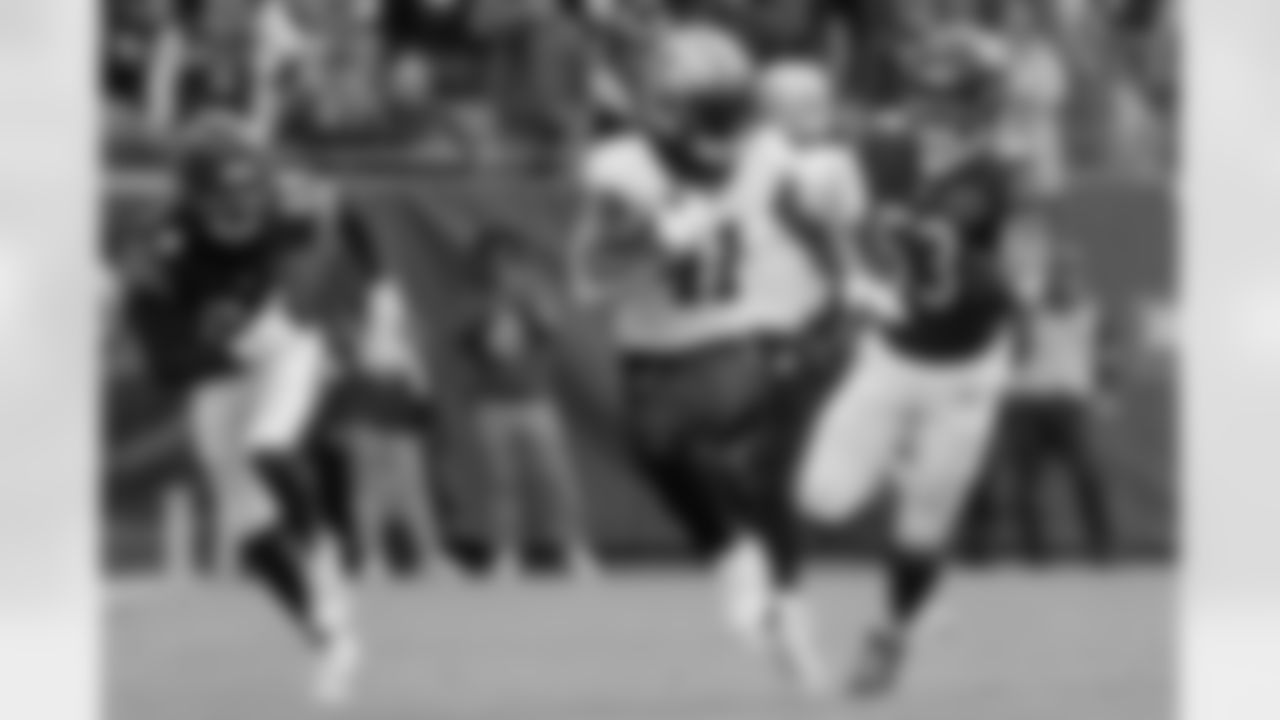 Check out the game action photos from the New Orleans Saints game against the Chicago Bears for Week 7 of the 2025 NFL season on Oct. 19, 2025 at Soldier Field.