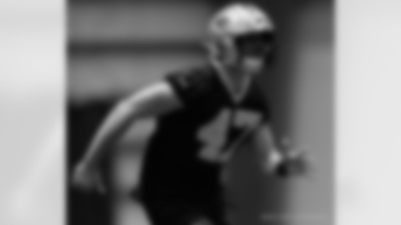 New Orleans Saints players attended 2025 Rookie Minicamp workouts at the Ochsner Sports Performance Center on May 10, 2025.