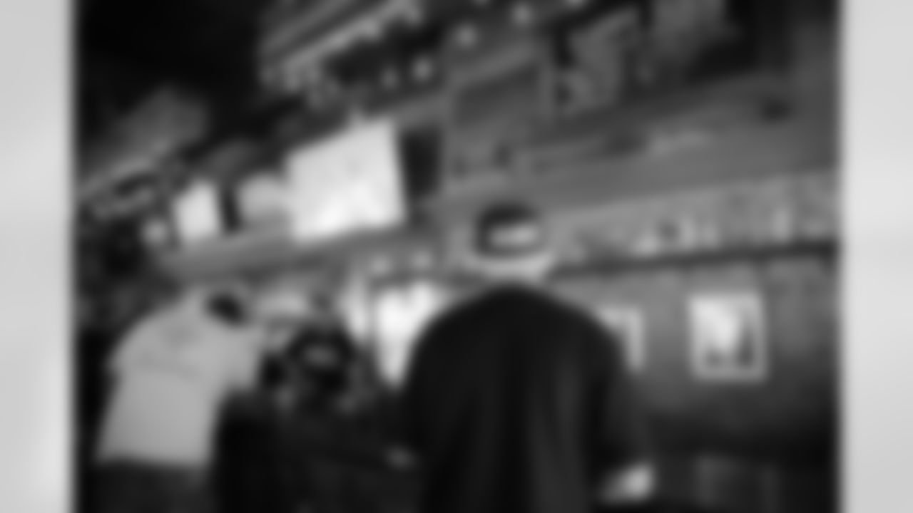 The New Orleans Saints hosted a watch party presented by Bud Light for their game against the Chicago Bears on Oct. 19, 2025 at Wrong Iron in New Orleans, Louisiana. Members of the Saints Cheer Krewe were in attendance and interacting with fans during the event.