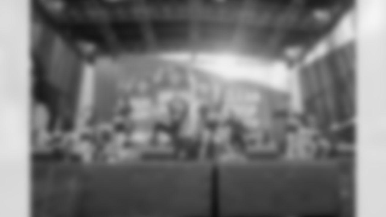 New Orleans Saints fans enjoyed the Week 16 entertainment in Champions Square ahead of the game against the New York Jets during the 2025 NFL season on Dec. 21, 2025.