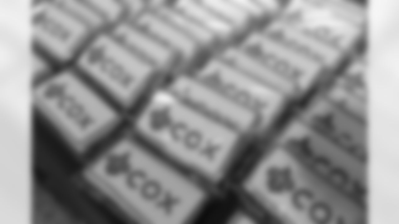 New Orleans Saints defensive end Cam Jordan joined students at Clancy Elementary School to unveil the school's new computer lab with new tech equipment and office supplies courtesy of Cox on Tuesday, Nov. 4, 2025.