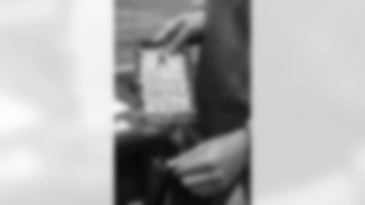 New Orleans Saints owner Gayle Benson and legend Pat Swilling joined volunteers from Entergy and the American Red Cross to assemble care packages for military members as part of the NFL's Salute to Service month on Tuesday, Nov. 11, 2025.