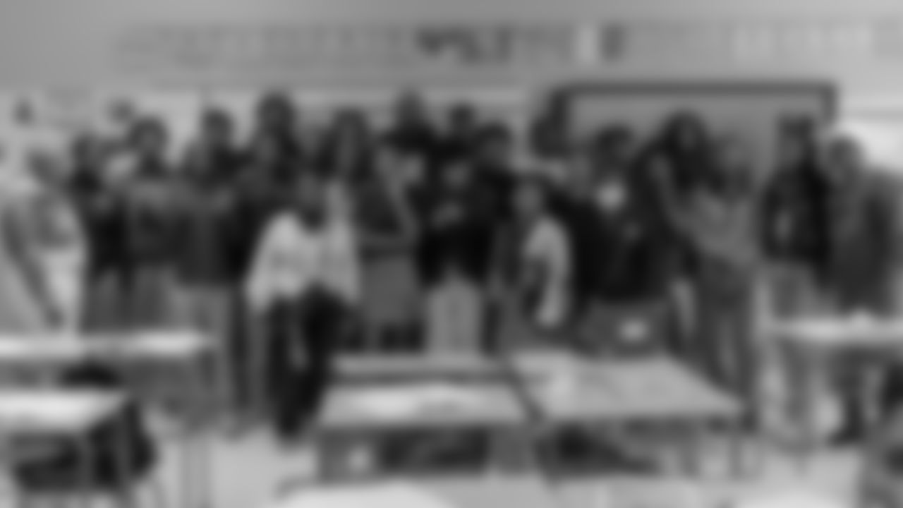 New Orleans Saints defensive end Cam Jordan visited students and staff at KIPP Morial School on Monday, Dec. 15, 2025, spending time engaging with students and supporting the school community.